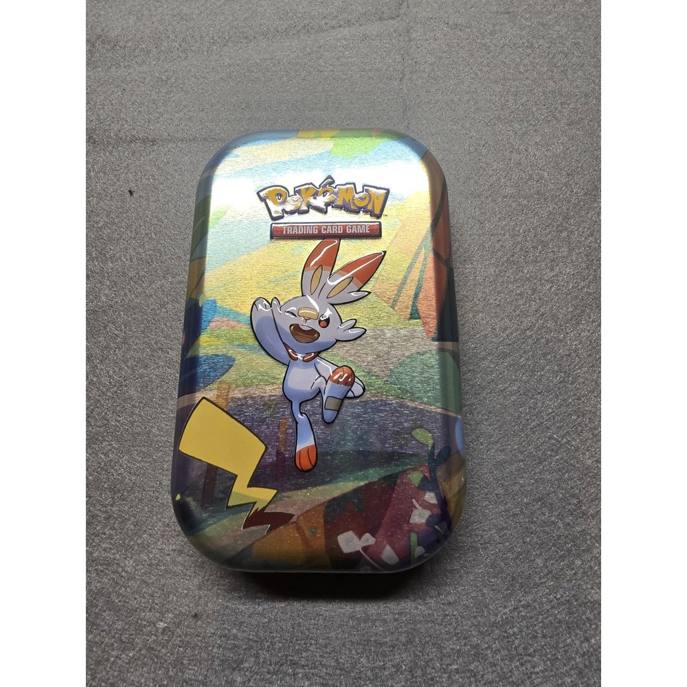 EMPTY Pokemon Galar Pals Mini Tin Scorbunny Collectible Metal Storage Case 2020